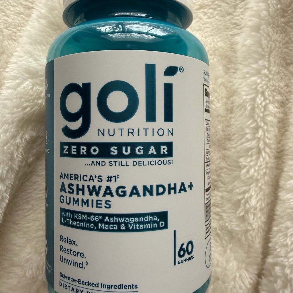 Goli Ashwagandha Gummies - Brand New, Zero Sugar